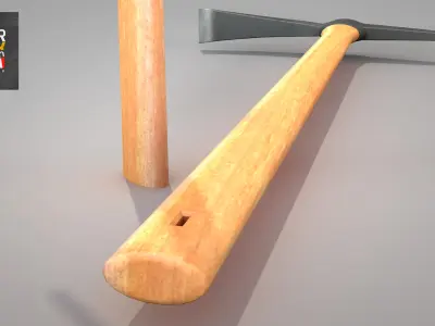 Construction Pickaxe  3D model