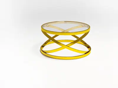 Twist Gold Coffee Table 3D model