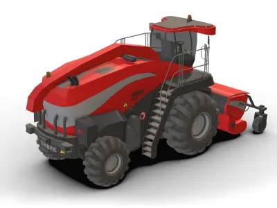 Combine Truck Low-poly 3D model