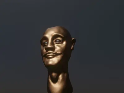 Head sculpture Free 3D model