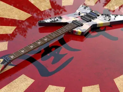 George Lynch ESP Kamikaze Star STD 1 3D model