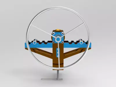 Pipe bending machine 3D model