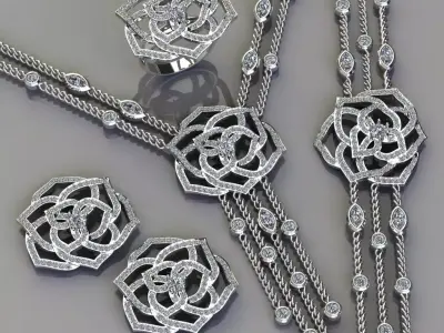 lotus necklace flower jewelry Free 3D print model
