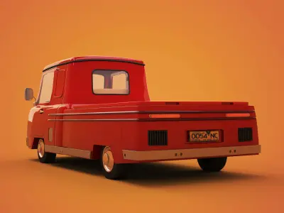 cartoon car Pickup 3D model