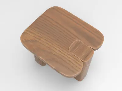 Hewy Coffee Table Low-poly 3D model