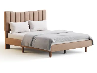 Aukfa Queen Upholstered Bed 3D model