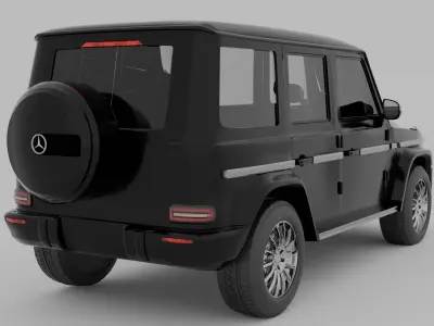 Mercedes-Benz G500 3D Model Low-poly 3D model