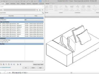 Escape Sofa All modules by Artefacto 3D Model Collection
