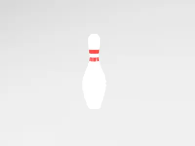Bowling Pin v1 001 Low-poly 3D model