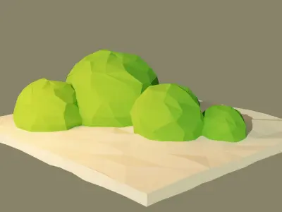 Low poly Forest Pack Free low-poly 3D model