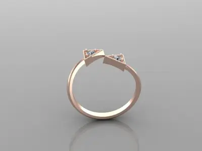 Solitaire Ring Version 1 SR43 3D model