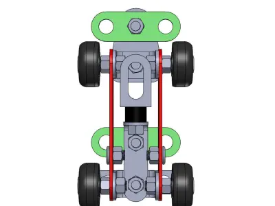 Metal Racing Car DIY Toy 3D model