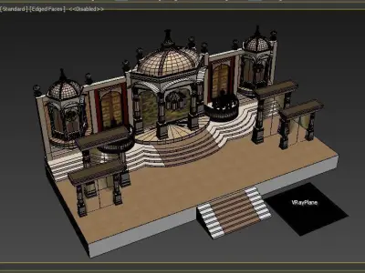 Indian Stage 3D model