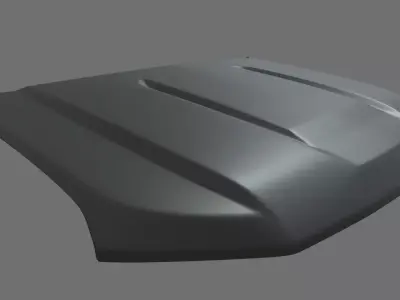Car Bonnet Chevrolet Silverado 2020 Low-poly 3D model