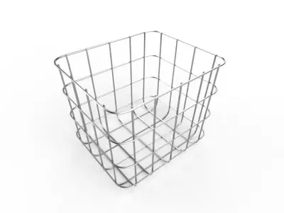 Wire Bin M08 Low-poly 3D model