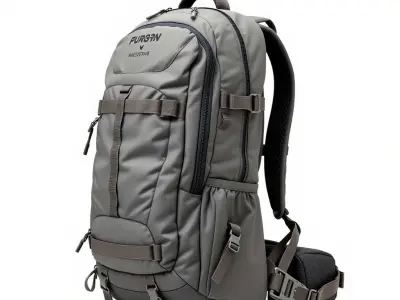 Outdoor Adventure Backpack Model Pack Low-poly 3D model