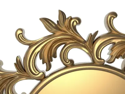 carved frame 3D model 4