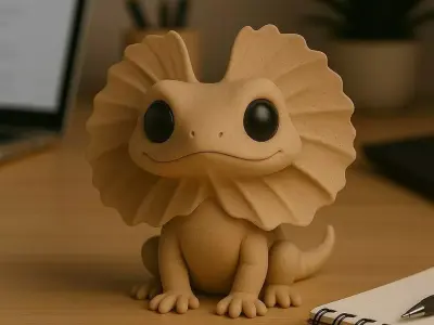 Frilled Lizard - Kawaii Animals Collection 3D print model