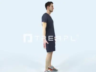 Virtue A Animated Rigged Sports Man Low-poly 3D model