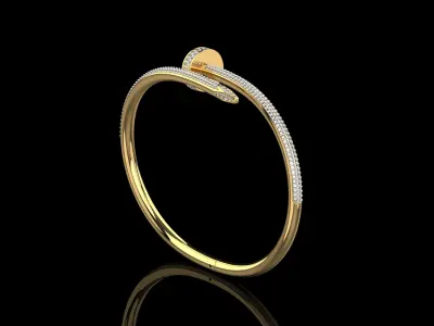 Juste un clou Bracelet 20 Size Full Diamonds N209 3D print model