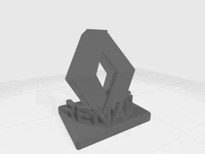 renaut logo 3D print model