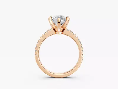 ZKR07 ENGAGEMENT RING 3D print model