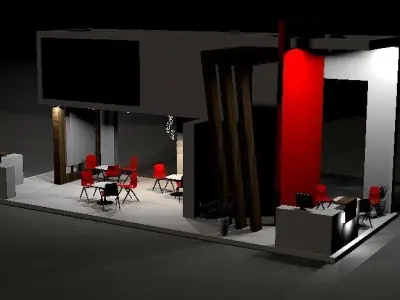 High Quality Exhibition Stand  3D model