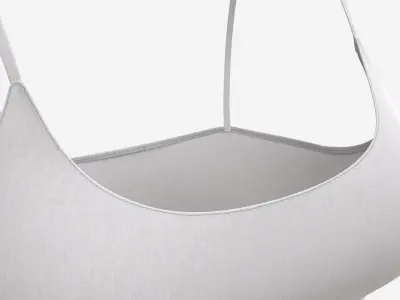 Fitness top for women light 3D model