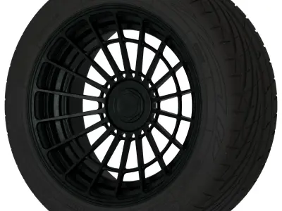 Rotiform LAS-R Aftermarket Wheel Low-poly 3D model