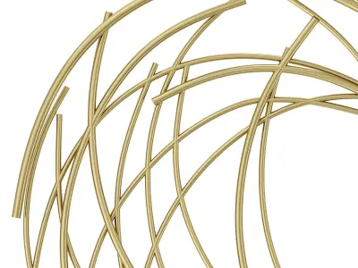 Mercury row abstract wall decor 3D model