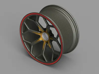 Aventador SVJ Vossen VPS 303  3D print model