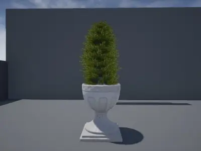 Roman Vase Low-poly 3D model