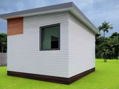 Small Tiny American House 3D Model Modern Minimal design 3D model purchase