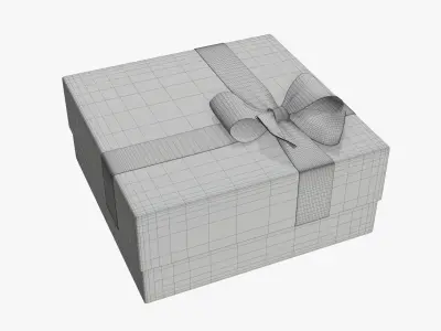 Wrapped Christmas gifts 02 3D model