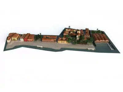 city 01 set 02 am 133 3D model