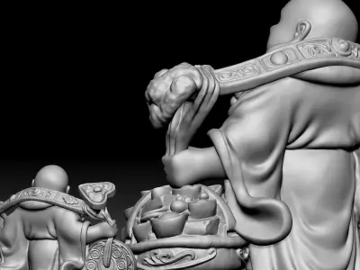 God of wealth 060 3D print model