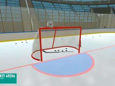 Hockey arena - sport pavilion 3D model