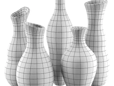 Vase decor Low-poly 3D model