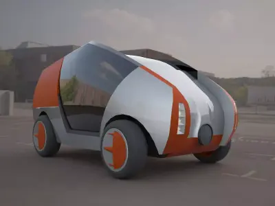  citroen concept electric 3d car 3D model