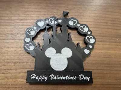  Disney Valentines Day Table Topper Decoration 3D Print Free 3D print model