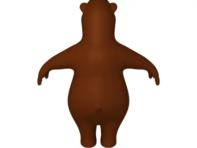 Bear Cartoon 02 3D model
