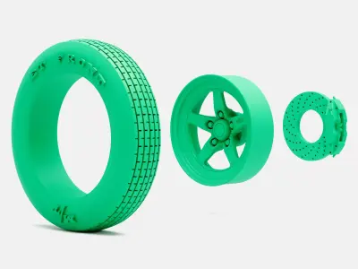 15x5 Weld S71 Wheel MT ET Front Tire 3D print model