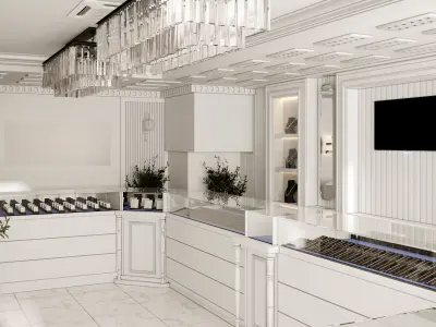 Jewelry Store Design 3D model