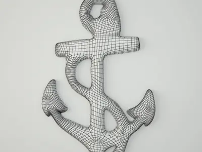 Brass Anchor 3D model