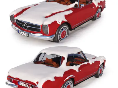 Mercedes Benz 280SL PAGODA Hard Top 3D model