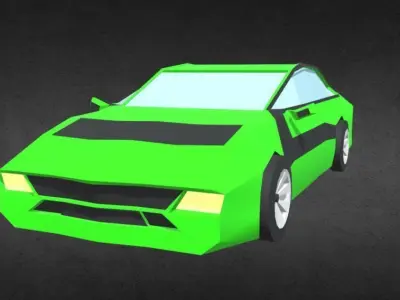 60  Vehicles - Mega Pack - Low-poly cars  trucks  buses  Low-poly 3D model