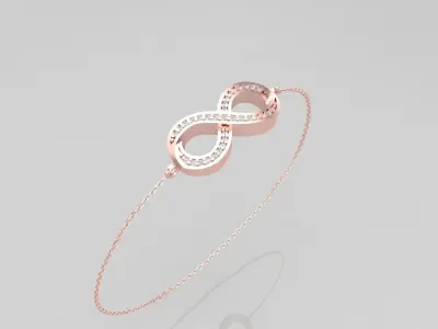 Bracelet B4 The luxury female bracelet 3D print model