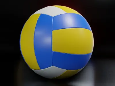 volleyball ball Low-poly 3D model buy