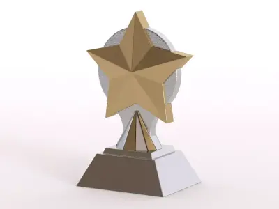 Handball Trophy 3D model