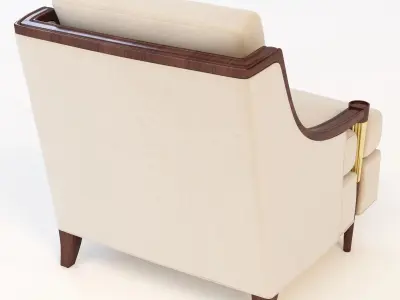 Baker Signature Lounge Chair 3D model